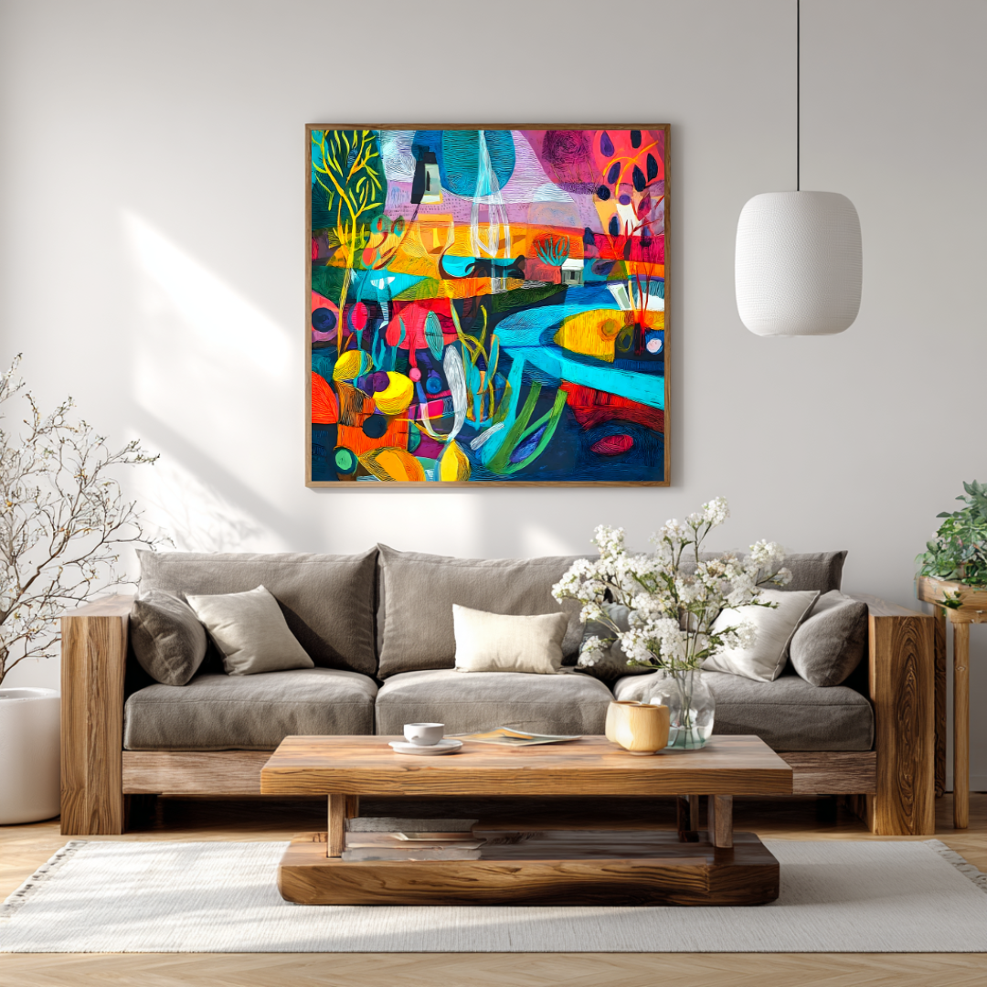 Manaus - Digital Art Canvas Print - 120x120cm