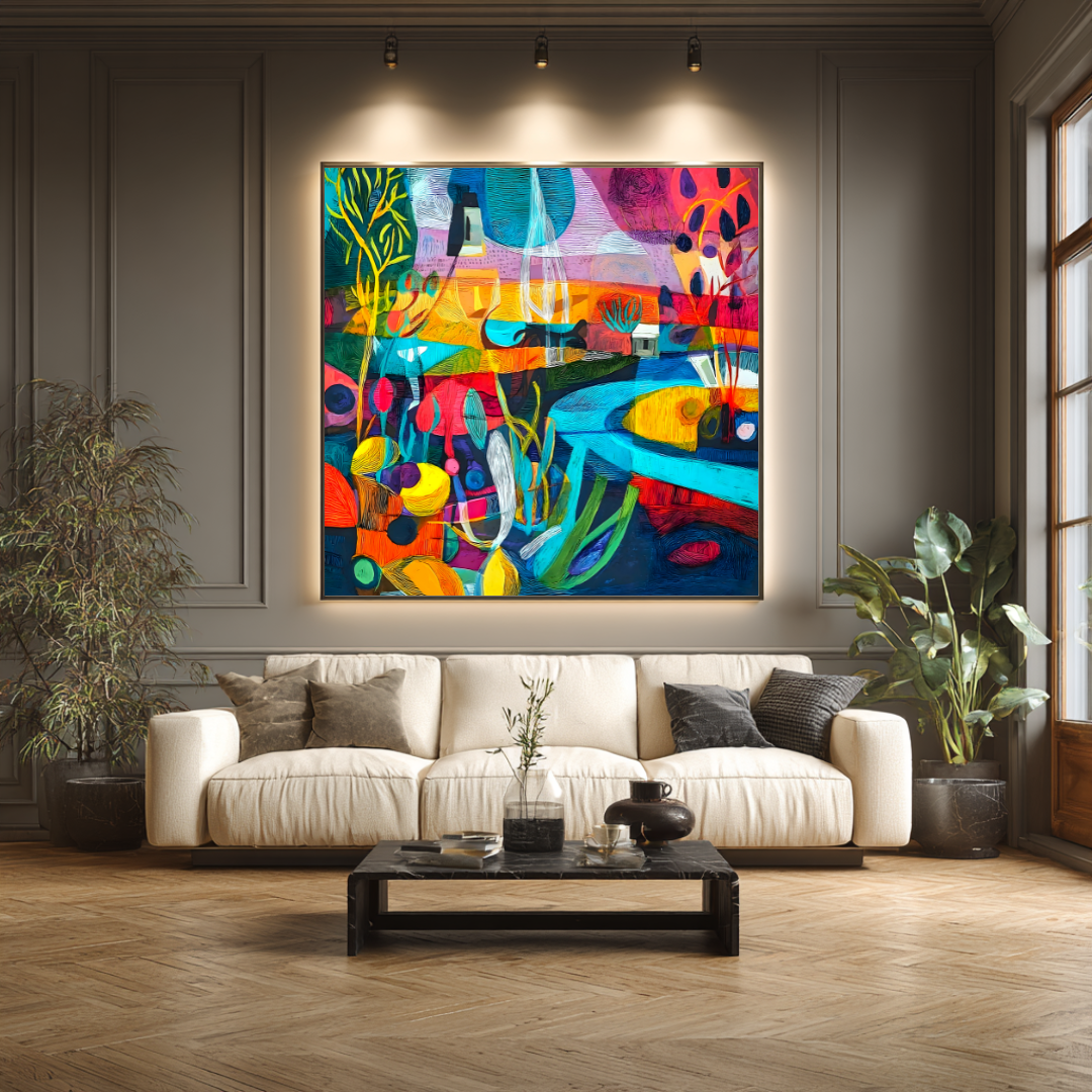 Manaus - Digital Art Canvas Print - 120x120cm