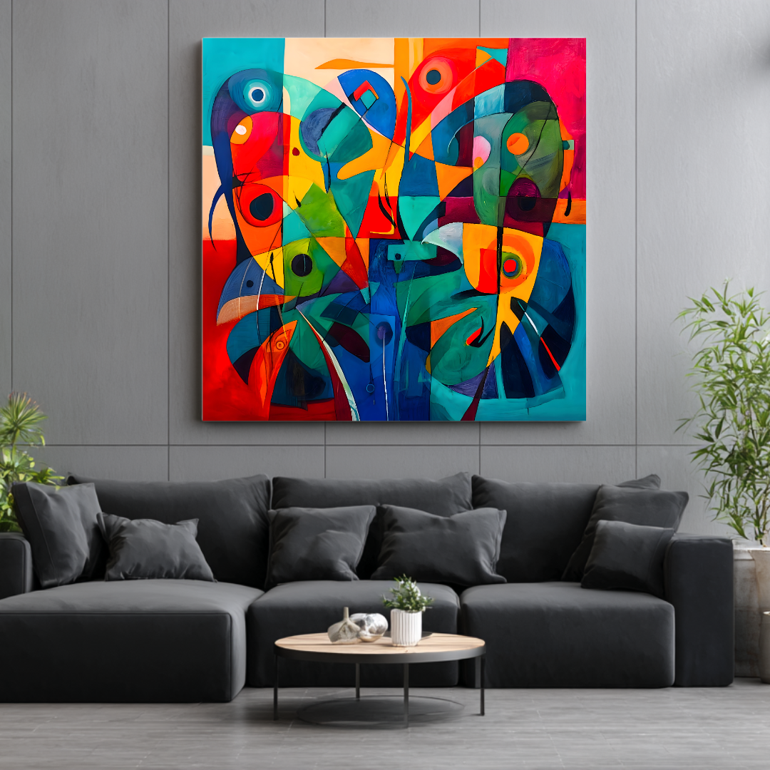 Metamorphosis - Digital Art Canvas Print - 120x120cm