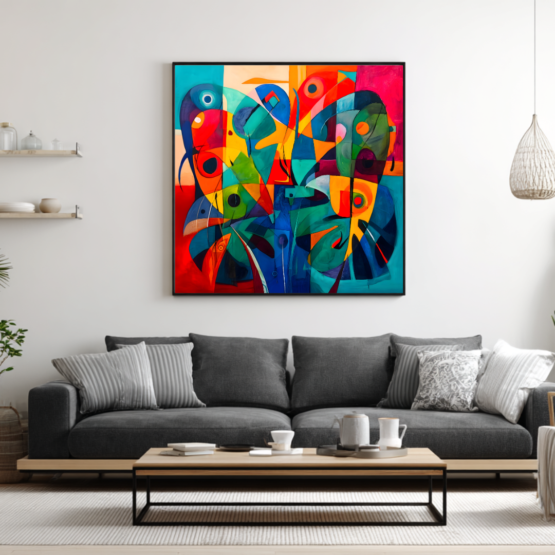 Metamorphosis - Digital Art Canvas Print - 120x120cm