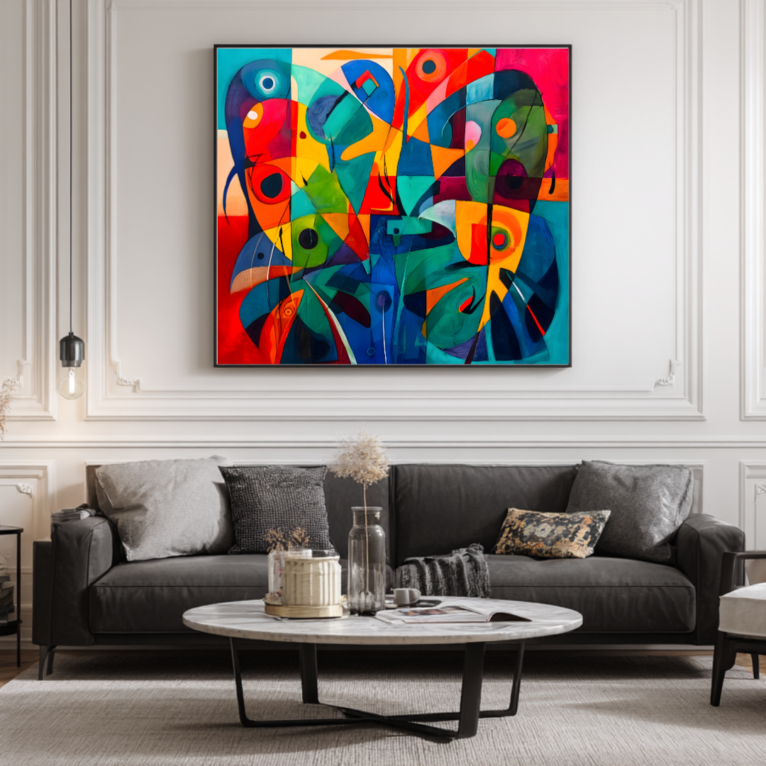 Metamorphosis - Digital Art Canvas Print - 120x120cm