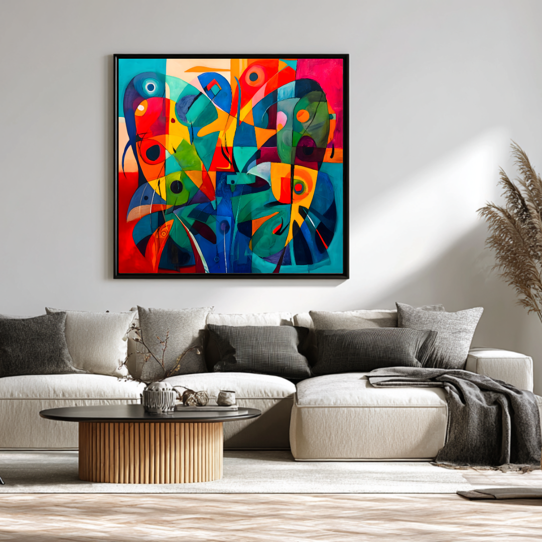 Metamorphosis - Digital Art Canvas Print - 120x120cm