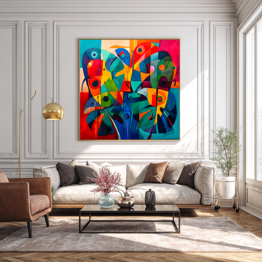 Metamorphosis - Digital Art Canvas Print - 120x120cm