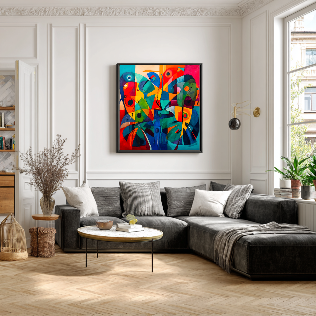 Metamorphosis - Digital Art Canvas Print - 120x120cm