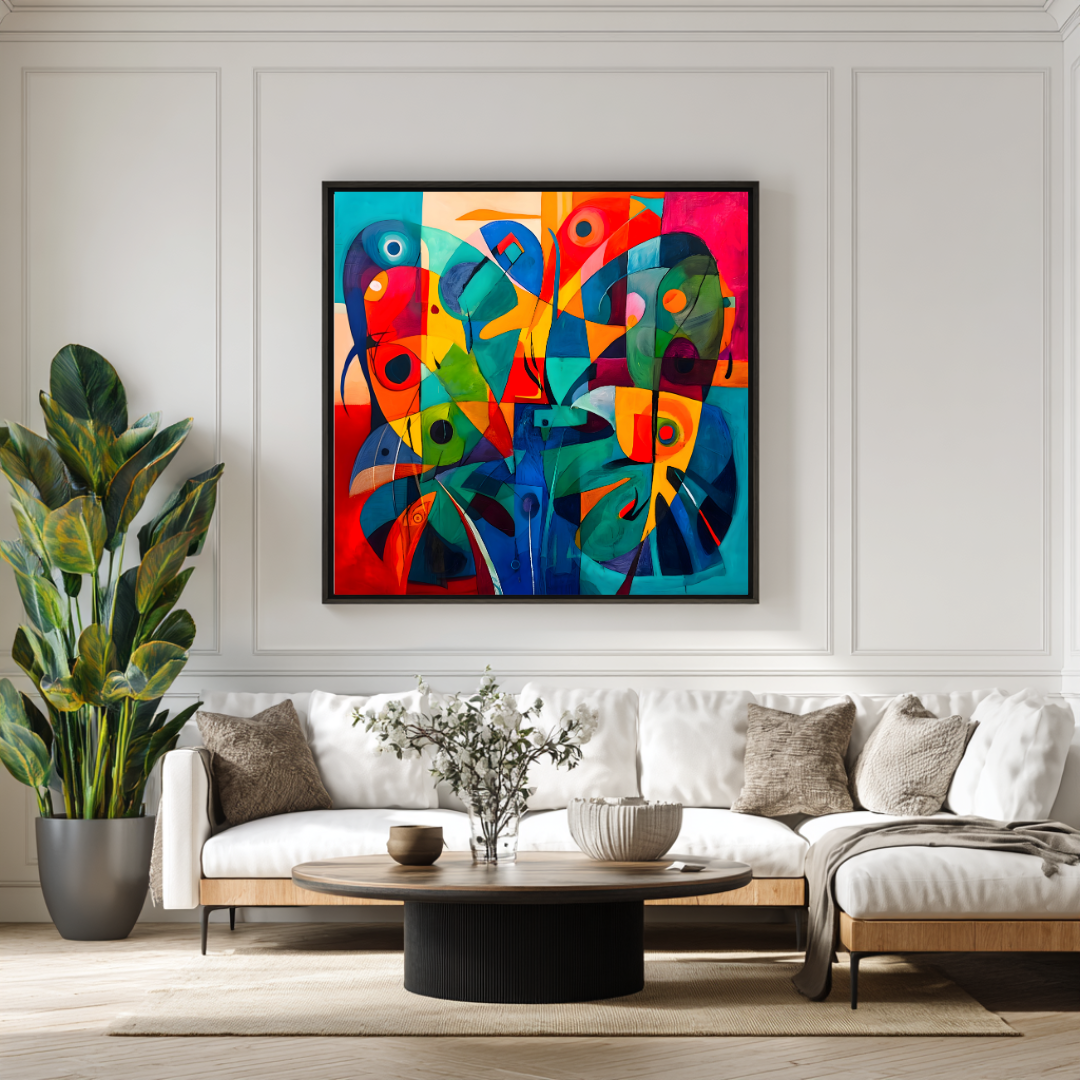 Metamorphosis - Digital Art Canvas Print - 120x120cm