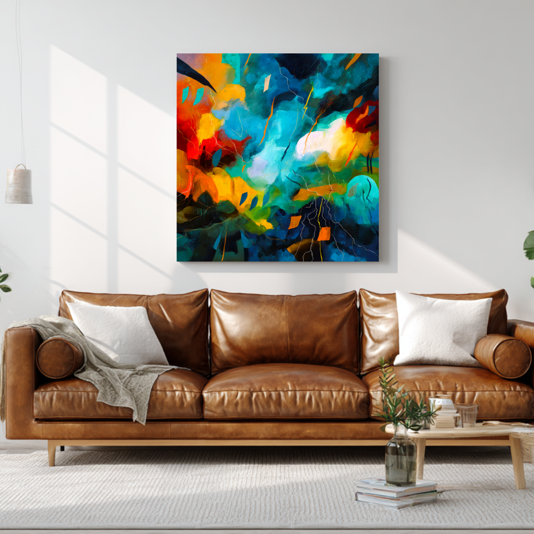 L'appel du vide- Digital Art Canvas Print - 120x120cm