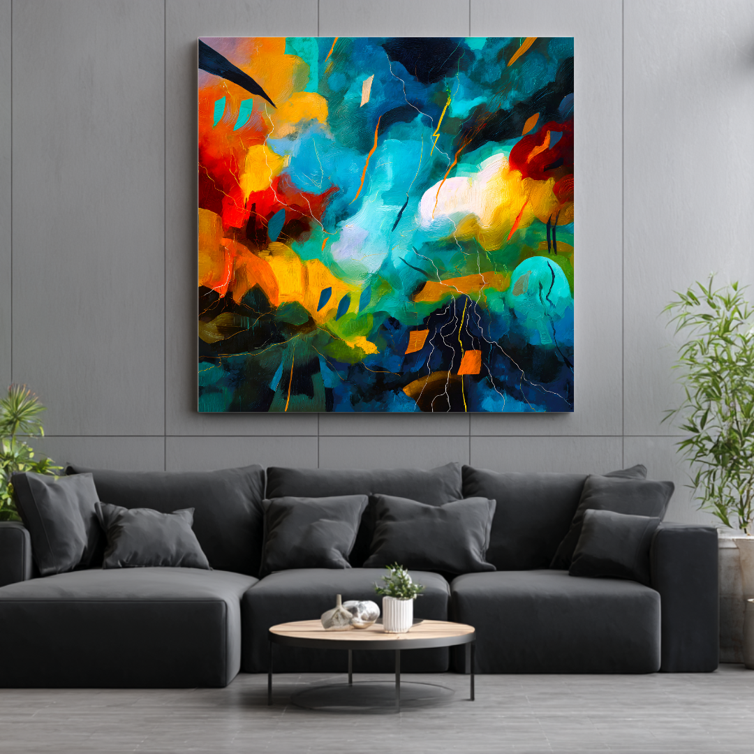 L'appel du vide- Digital Art Canvas Print - 120x120cm
