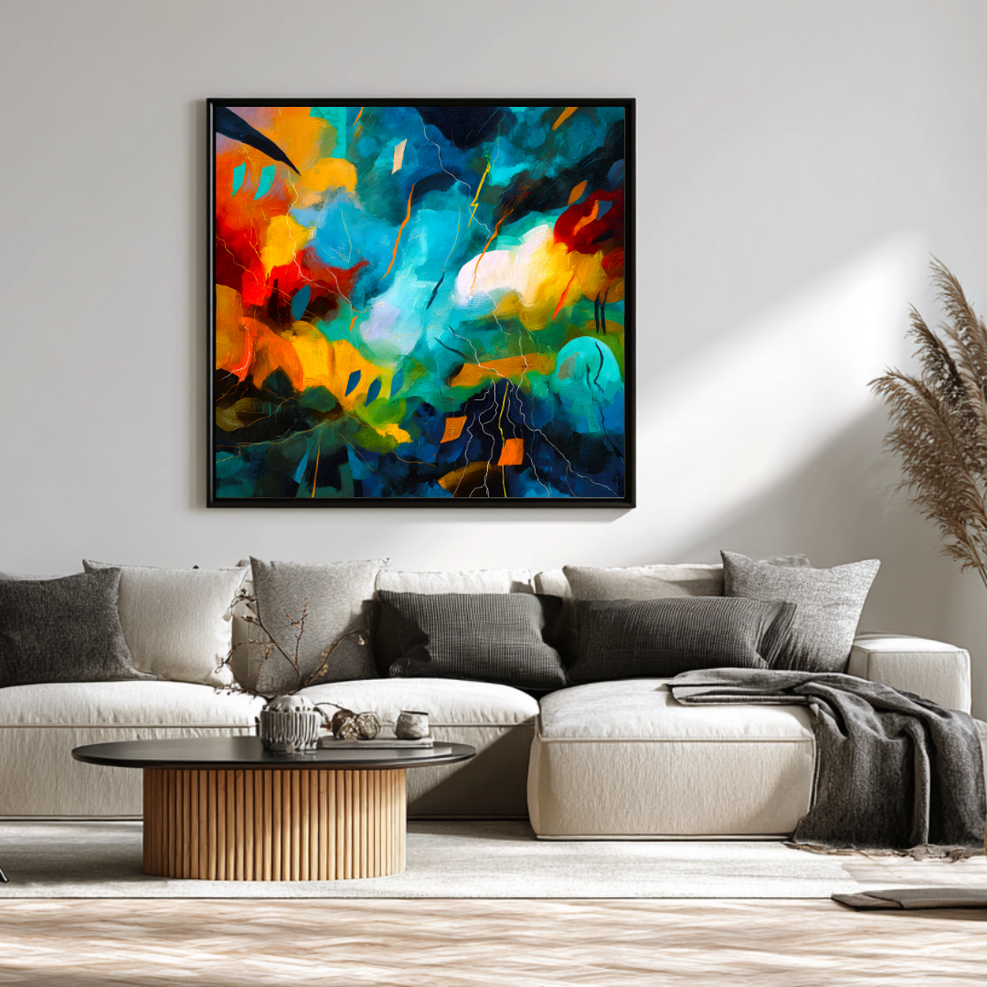 L'appel du vide- Digital Art Canvas Print - 120x120cm