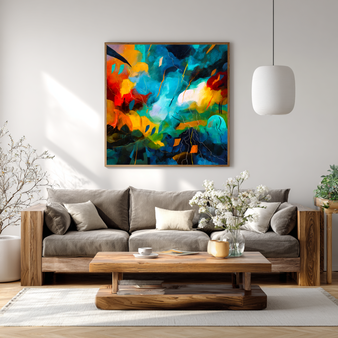 L'appel du vide- Digital Art Canvas Print - 120x120cm