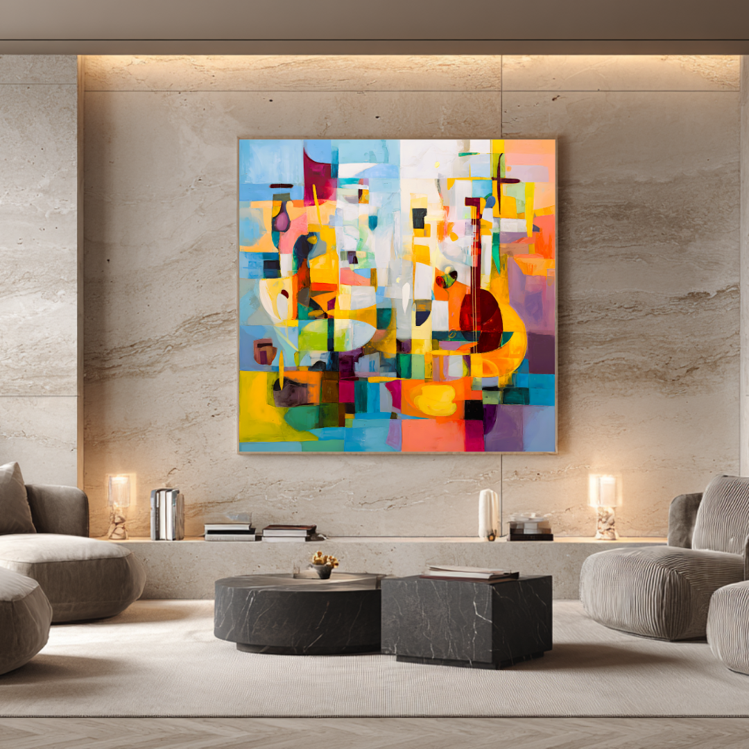 Timeless - Digital Art Canvas Print - 120x120cm