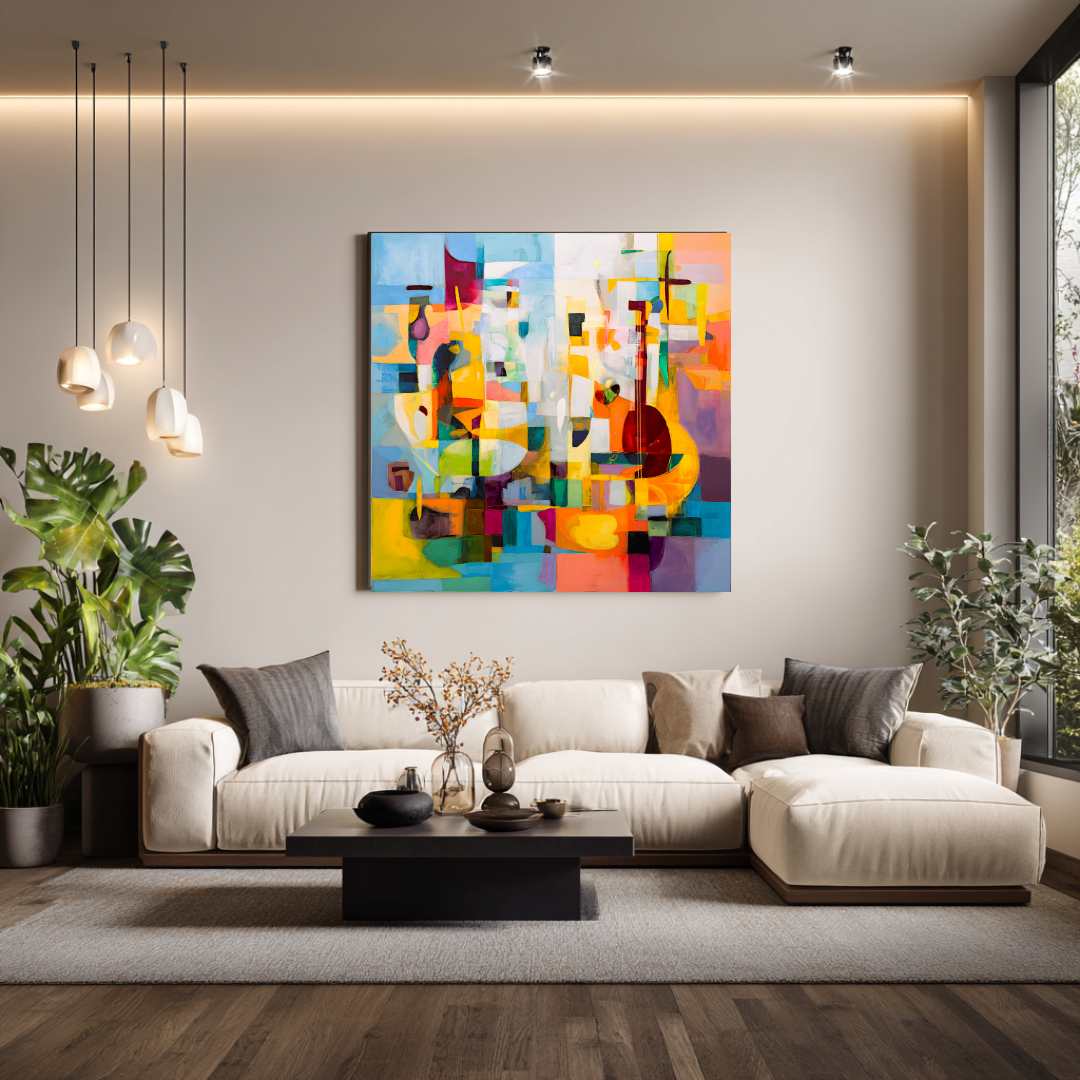 Timeless - Digital Art Canvas Print - 120x120cm