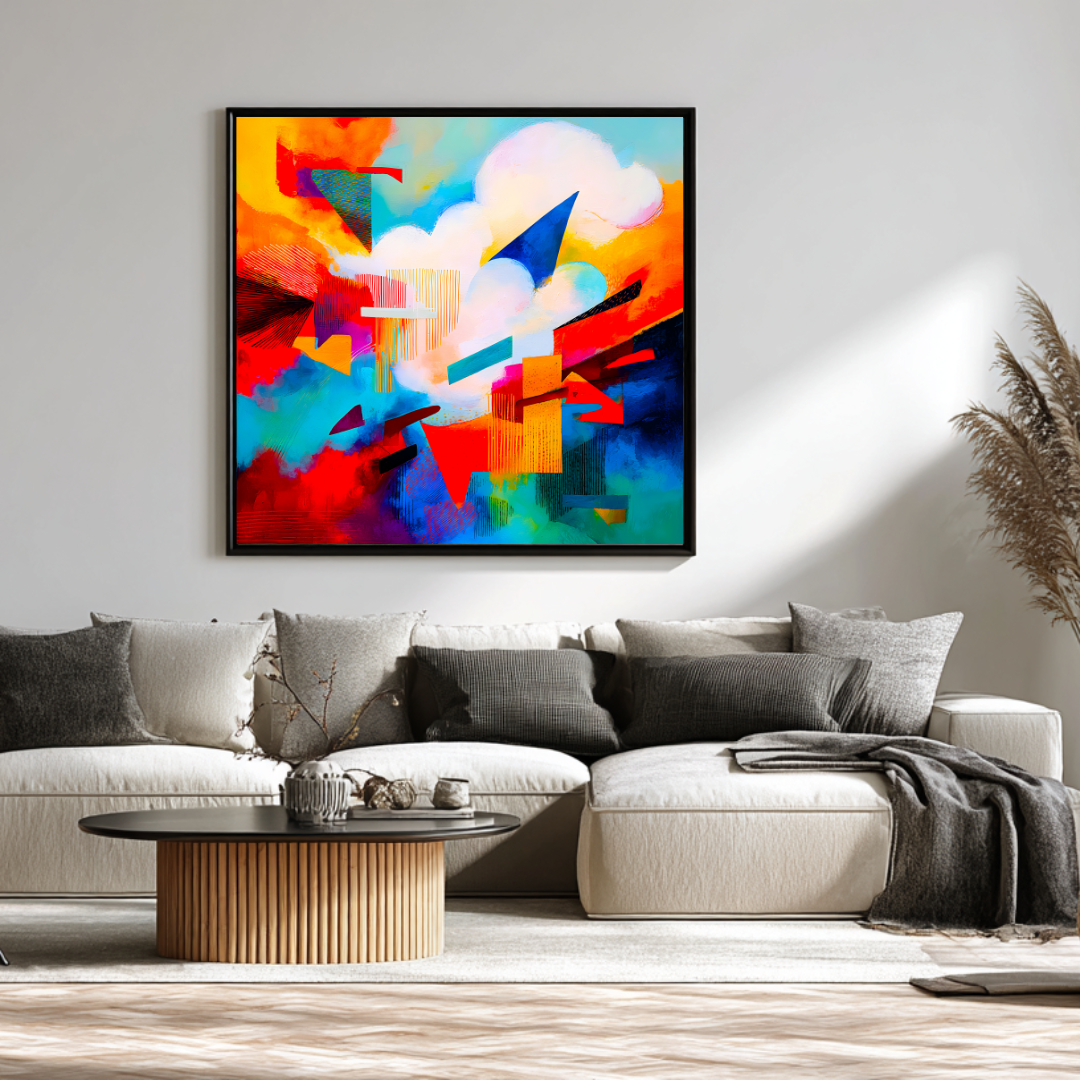Up High - Digital Art Canvas Print - 120x120cm