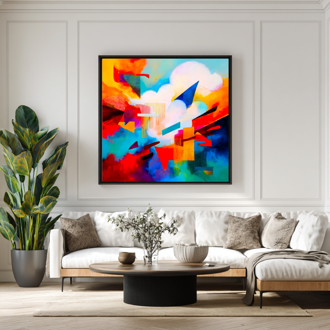 Up High - Digital Art Canvas Print - 120x120cm