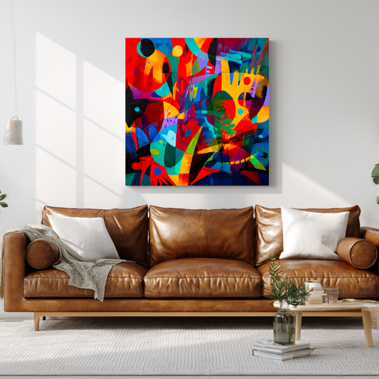 Illusions - Digital Art Canvas Print - 120x120cm