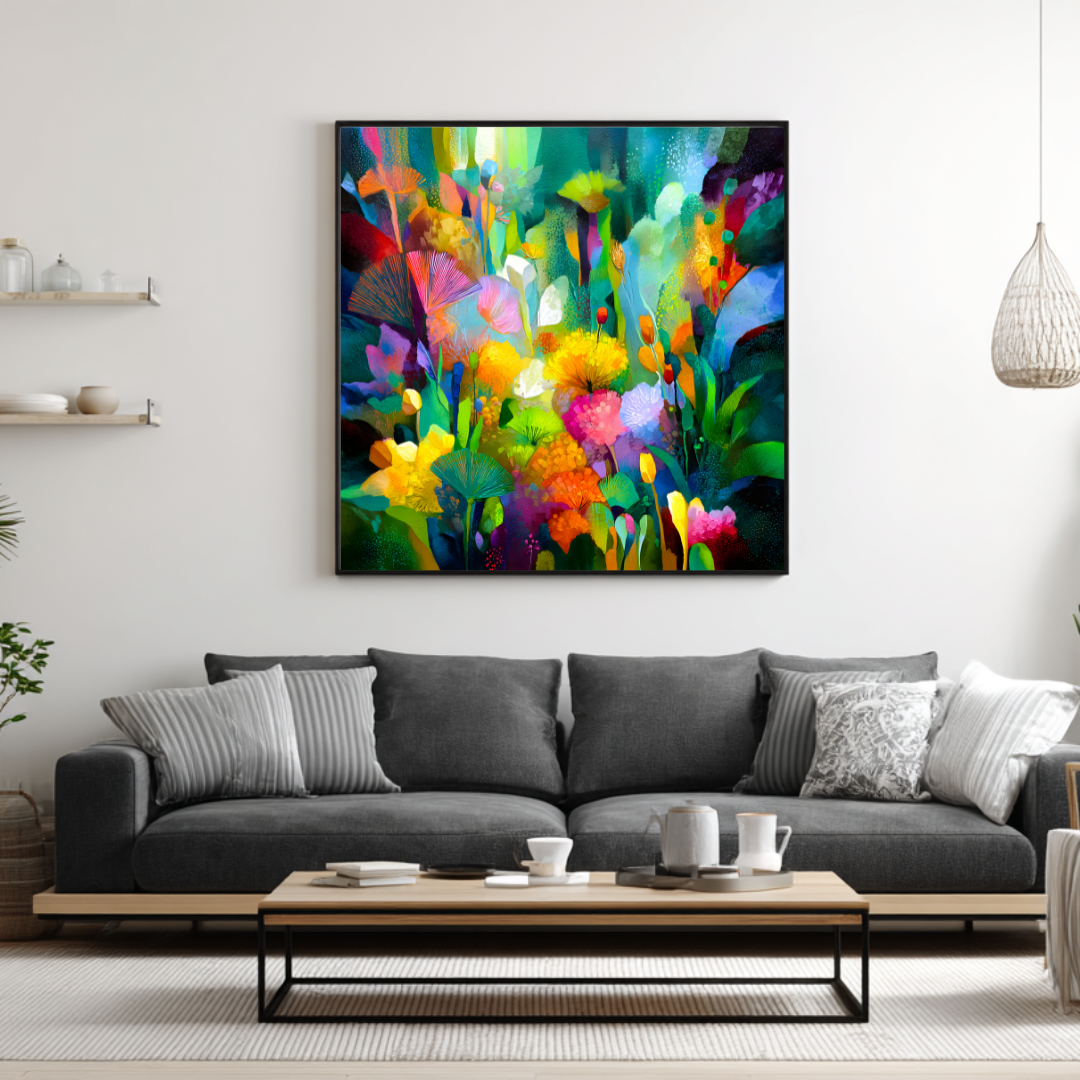 Sanctuary - Digital Art Canvas Print - 120x120cm