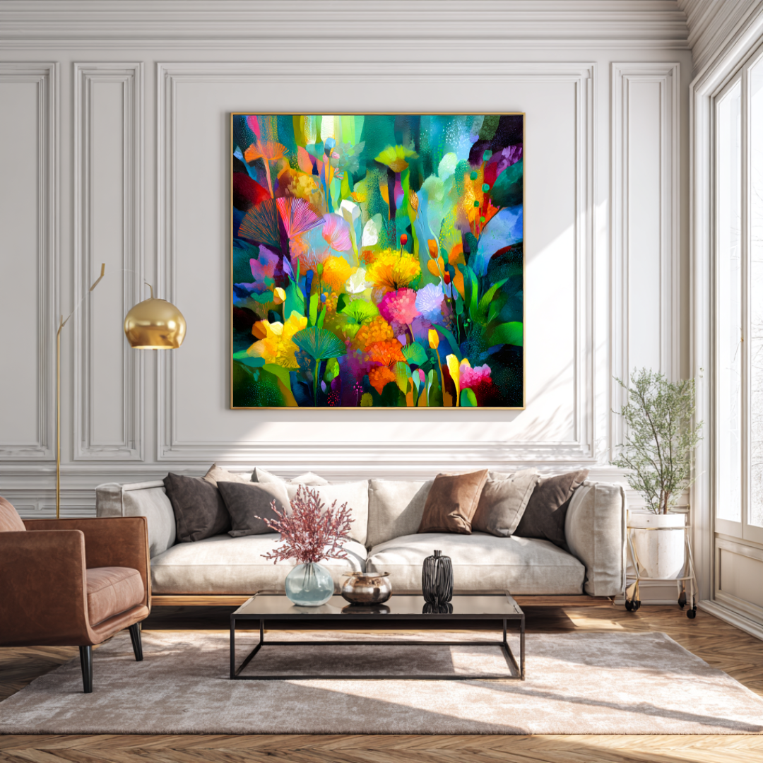 Sanctuary - Digital Art Canvas Print - 120x120cm