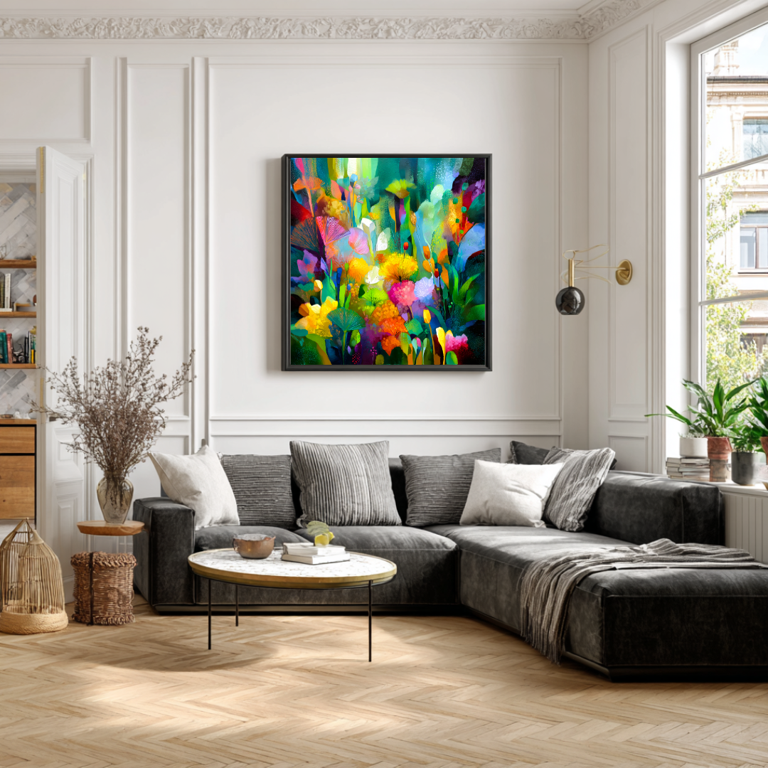 Sanctuary - Digital Art Canvas Print - 120x120cm