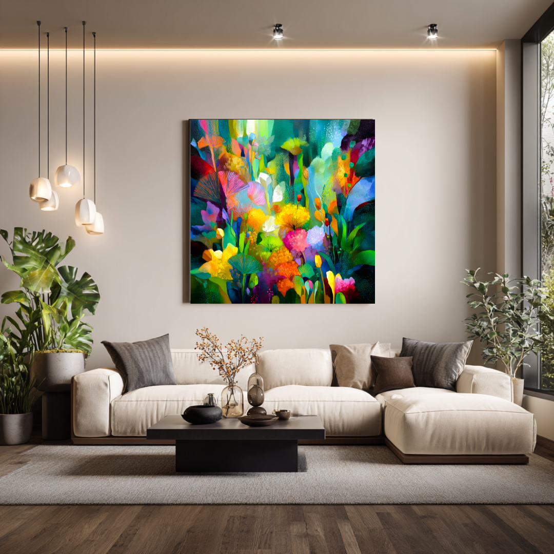 Sanctuary - Digital Art Canvas Print - 120x120cm