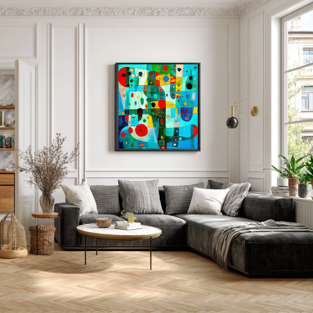 Ocean - Digital Art Canvas Print - 120x120cm