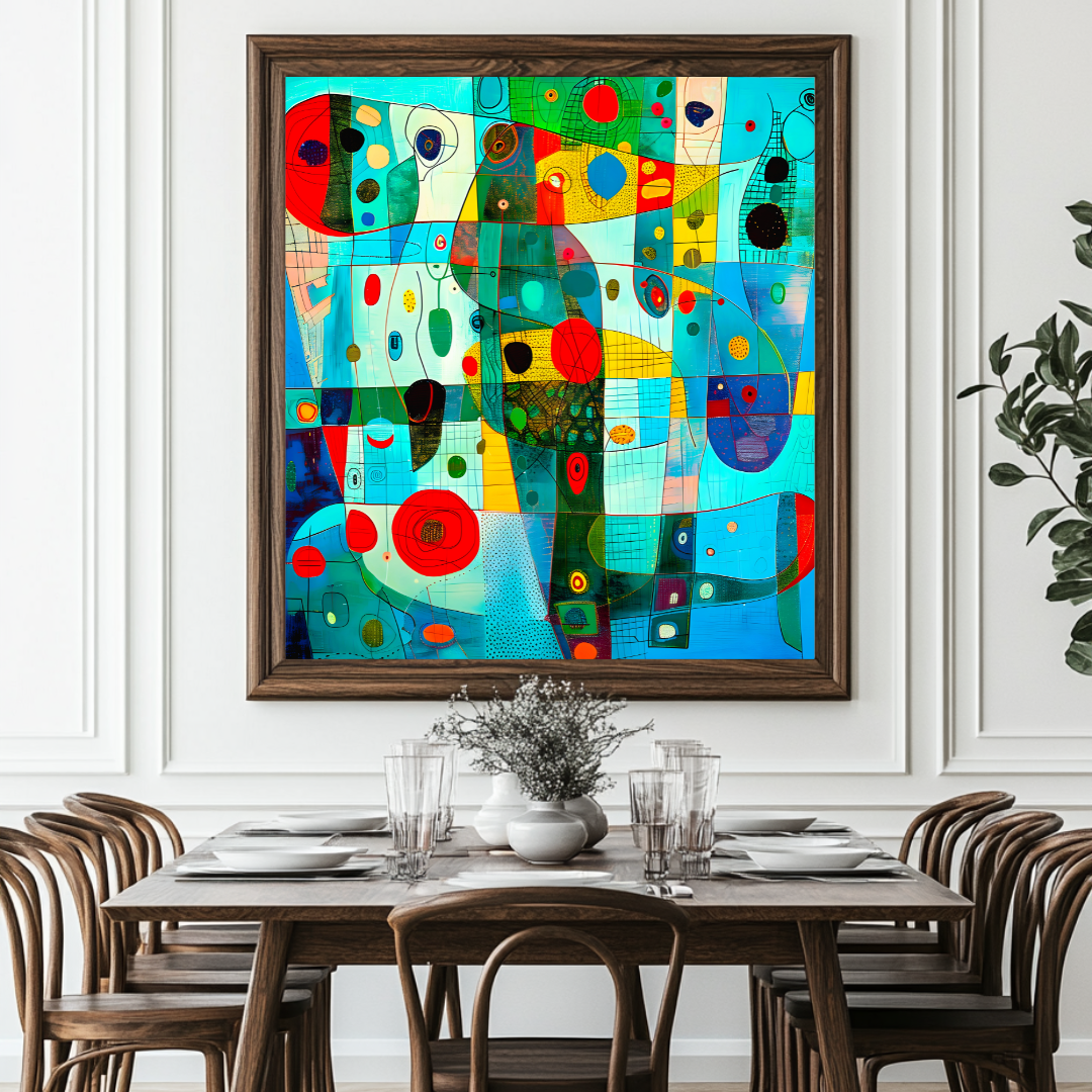 Ocean - Digital Art Canvas Print - 120x120cm