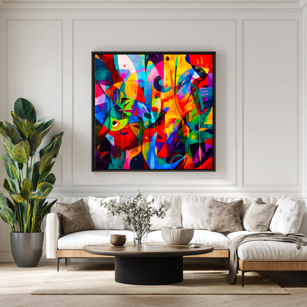 Tropics - Digital Art Canvas Print - 120x120cm