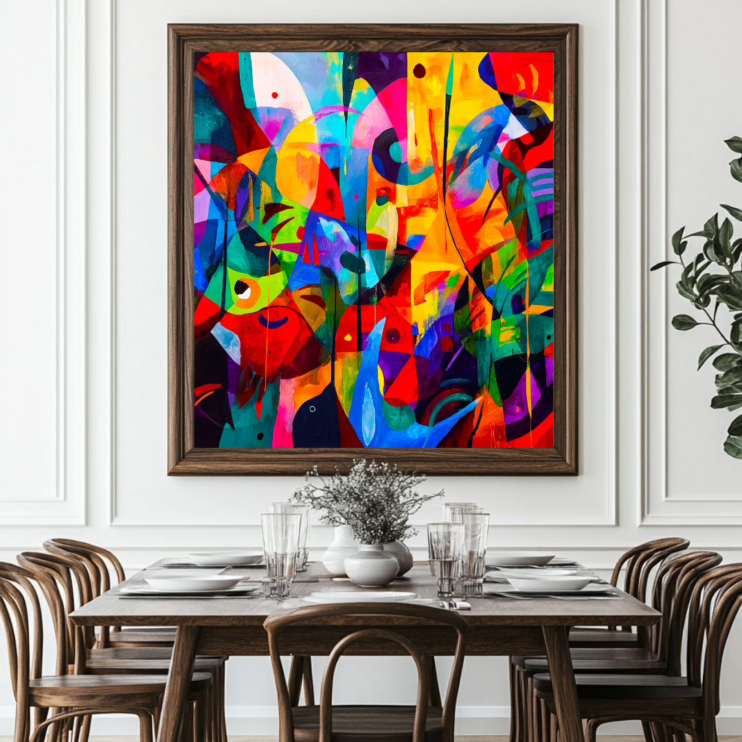 Tropics - Digital Art Canvas Print - 120x120cm