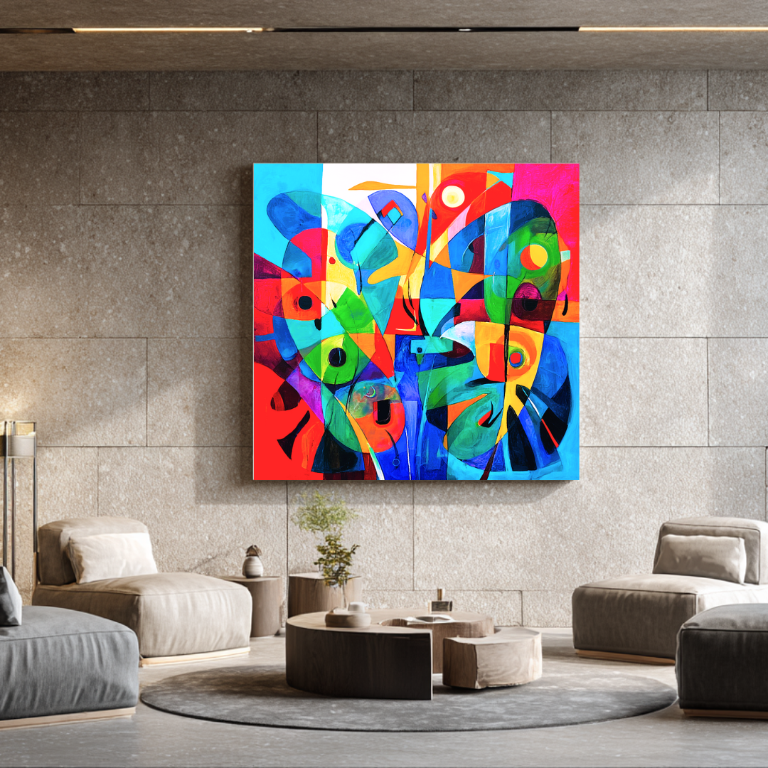 Butterfly - Digital Art Canvas Print - 120x120cm