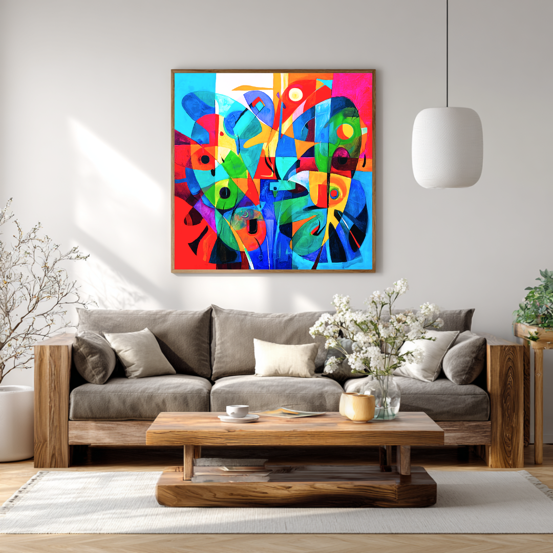 Butterfly - Digital Art Canvas Print - 120x120cm