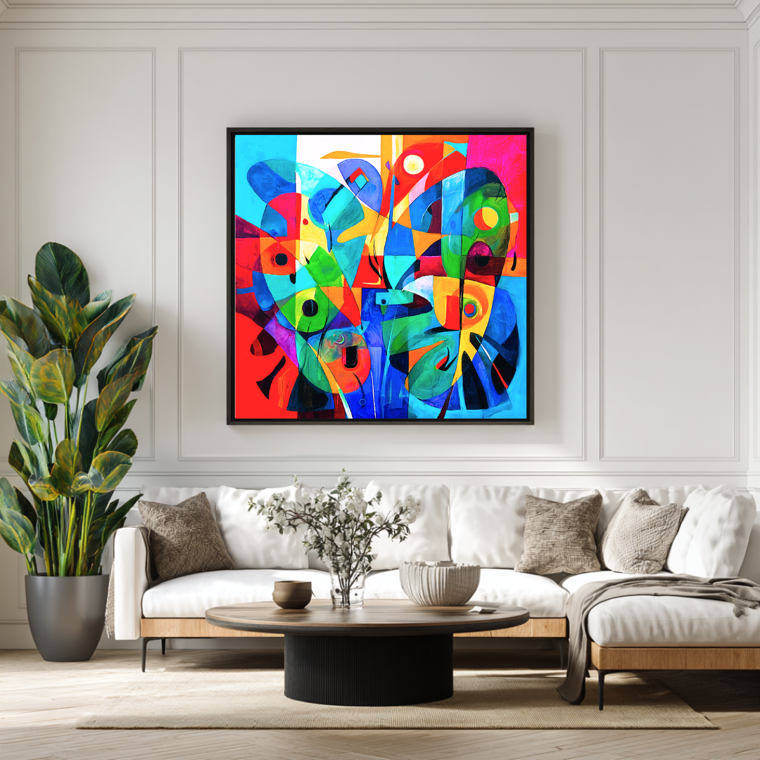 Butterfly - Digital Art Canvas Print - 120x120cm