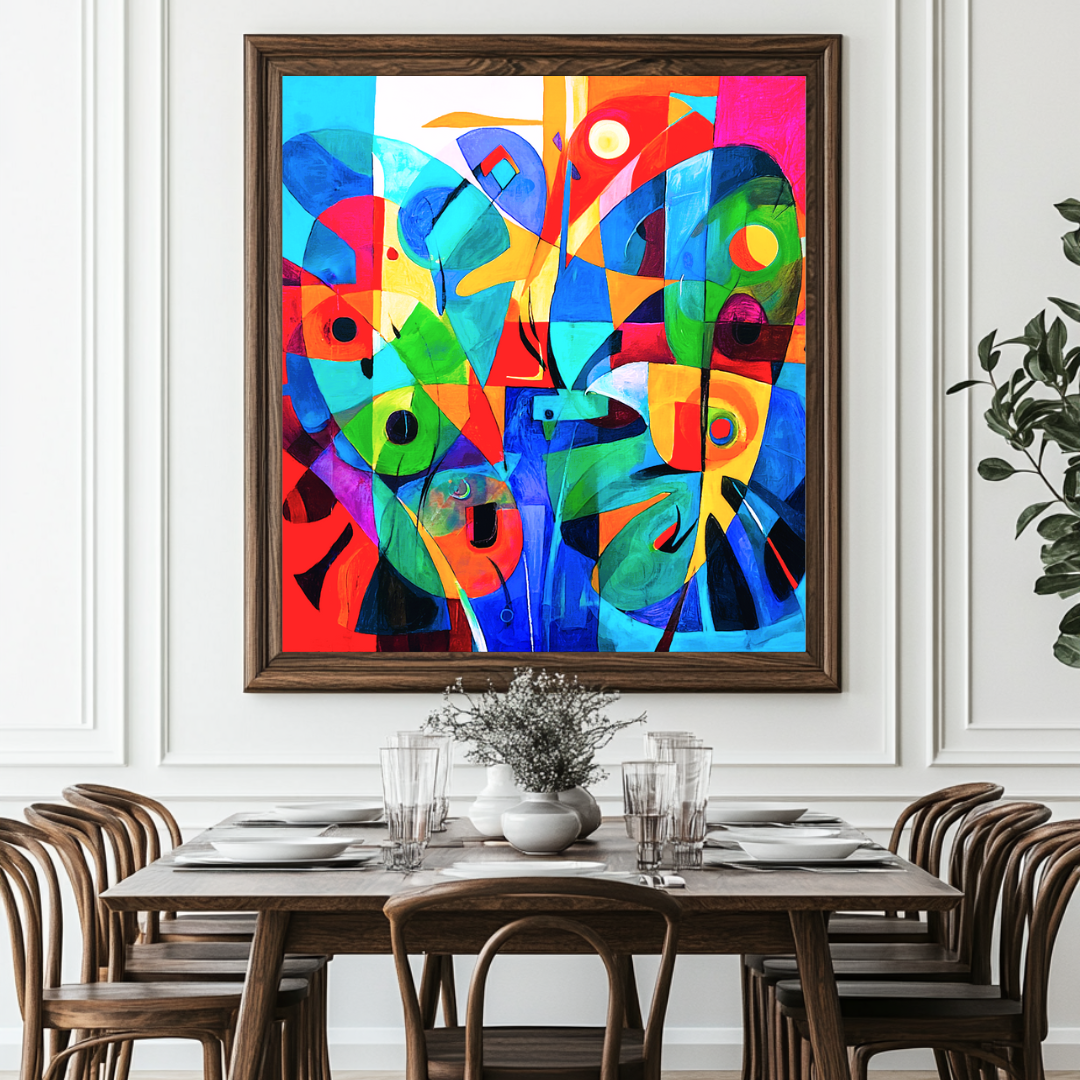 Butterfly - Digital Art Canvas Print - 120x120cm