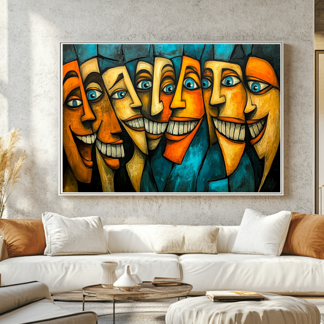 Veneer Abstract Canvas Art Print - Digital Giclee Wall Art 130x93cm