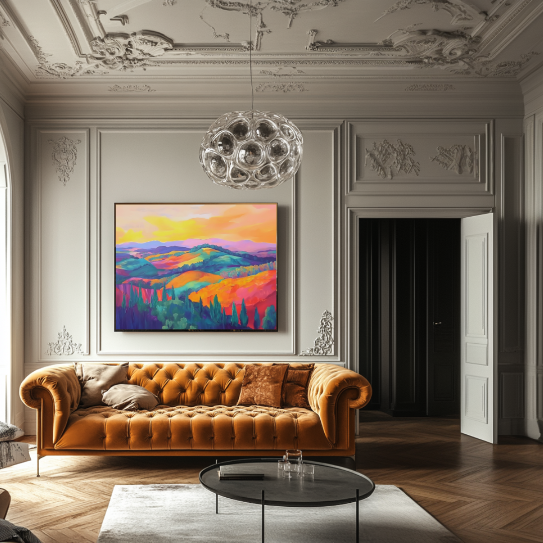 Sunset Serenade Canvas Art 120x90cm | Large Landscape Wall Art Print
