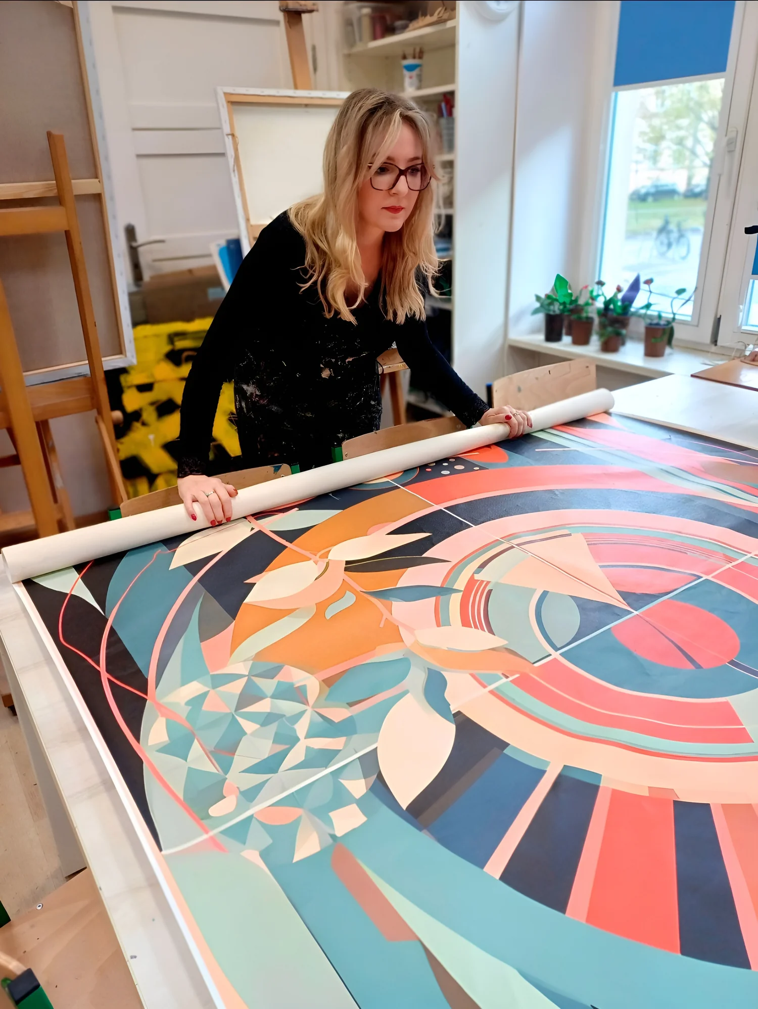 Marta Ellie in her Málaga studio